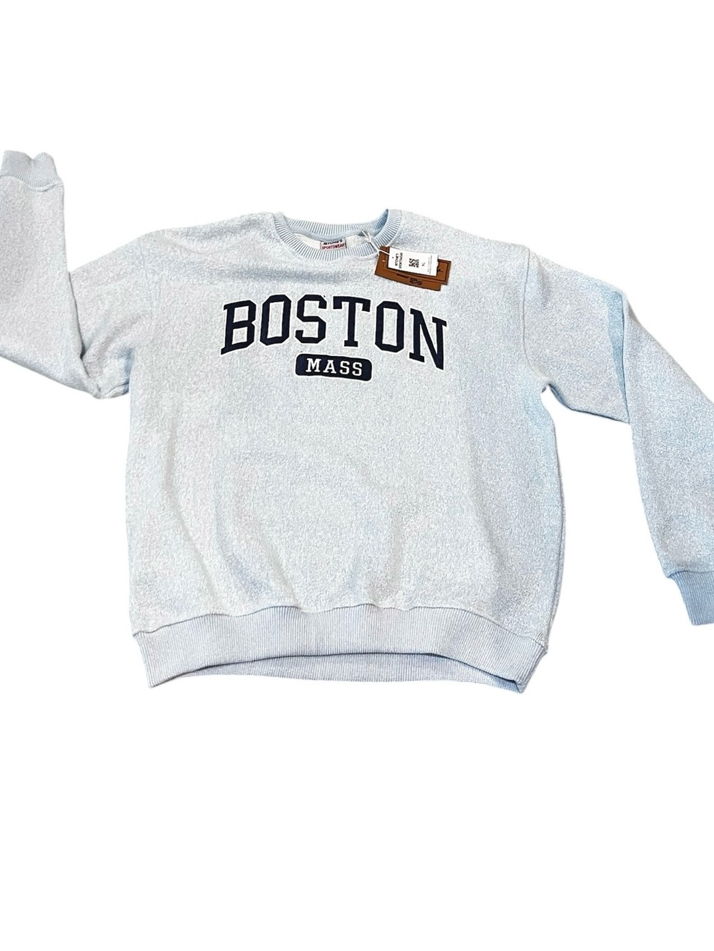 New Ritchie’s Sportswear Light Heather Blue BOSTON Sweatshirt XL Cozy Super Soft